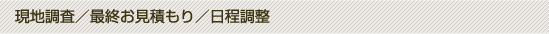 伐採現場の調査/庭木伐採の最終お見積もり/枝打ち(枝落とし)の日程調査